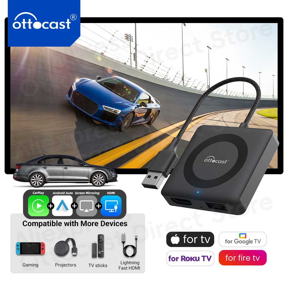 Smart Tv Stick - Ottocast carro tv mate pro max