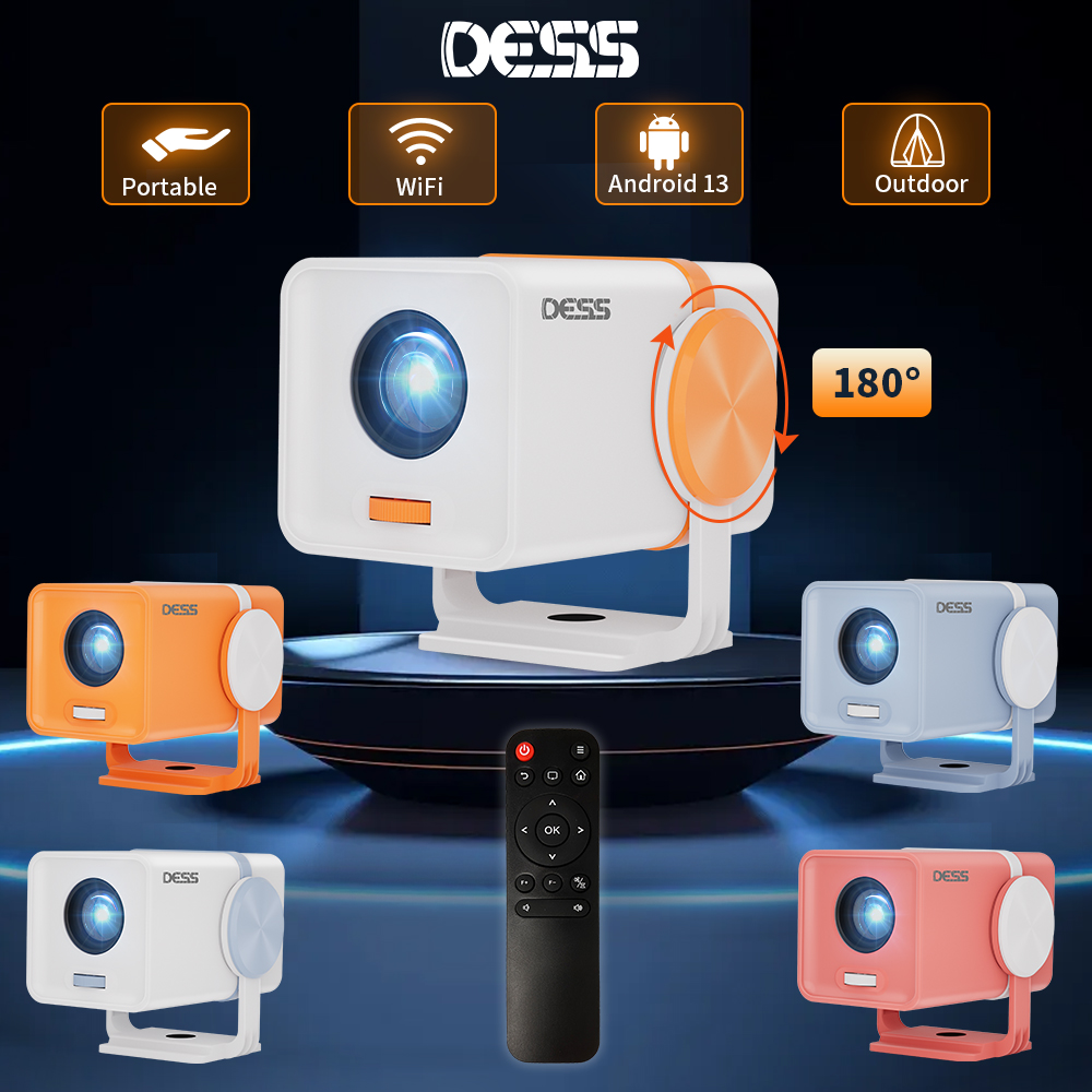 Home Cinema Entertainment - Projetor DESS Android 13 Dual Band