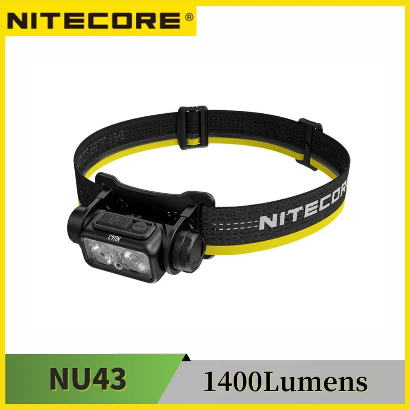 Home Cinema Imax - NITECORE NU43 18650 Farol recarregável 1400Lumens