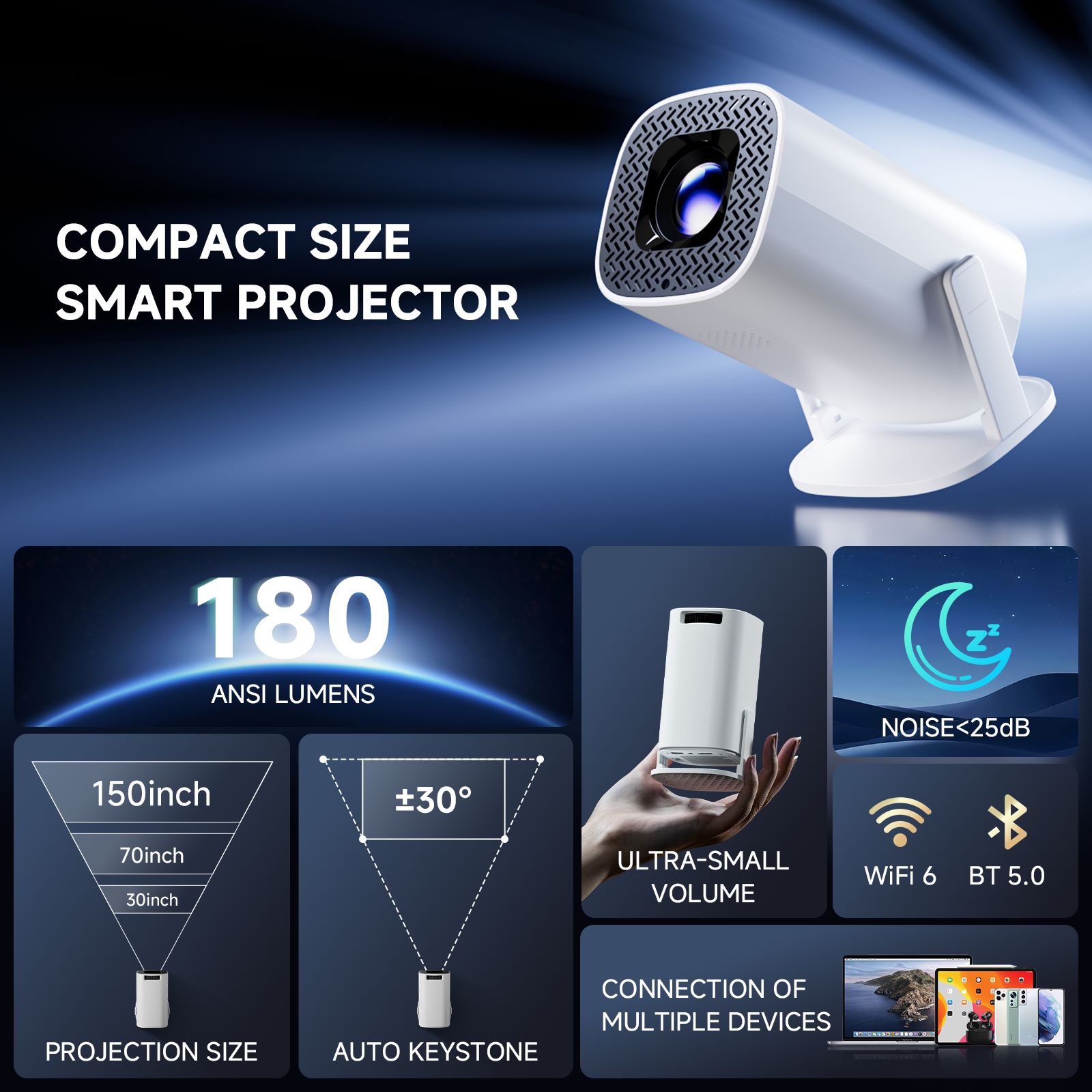 HONGTOP P30PRO Mini Projetor I - Home Cinema Entertainment avaliação e preço