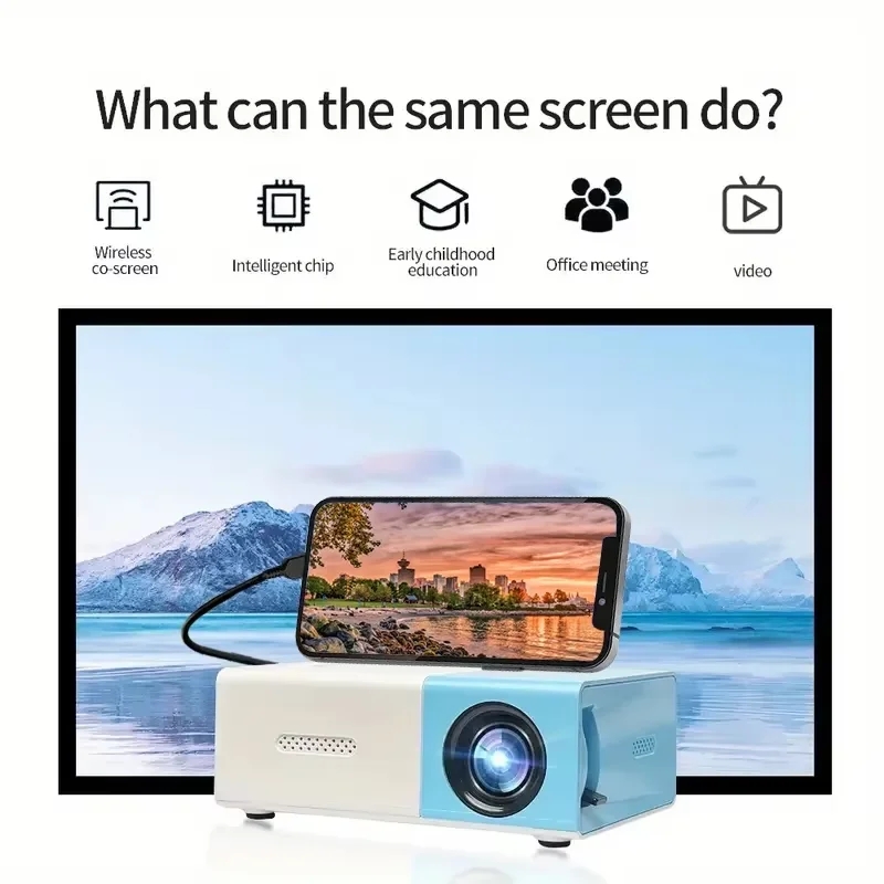 Projetor YG300 Home 4K HD, ade - Home Cinema Entertainment avaliação e preço