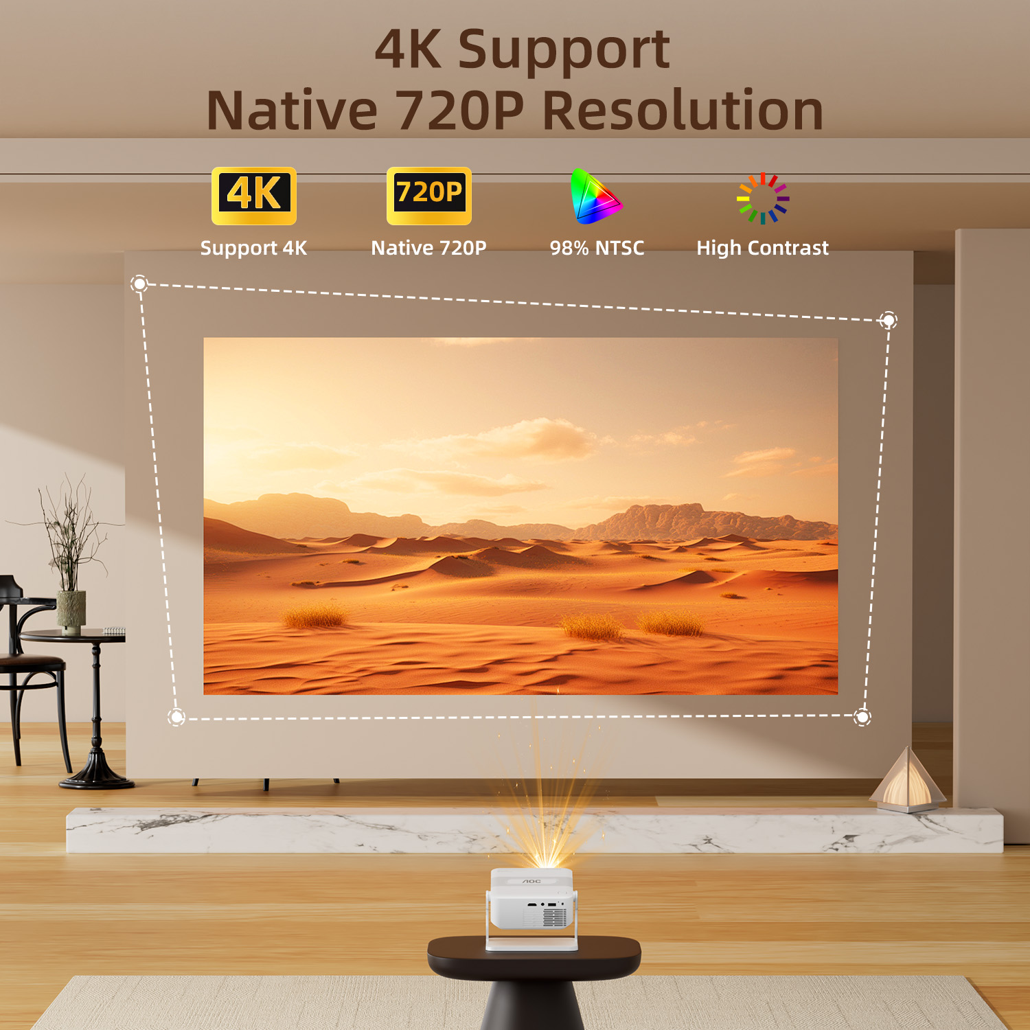 Projetor Portátil AOC HA109-PR - Home Cinema Entertainment avaliação e preço