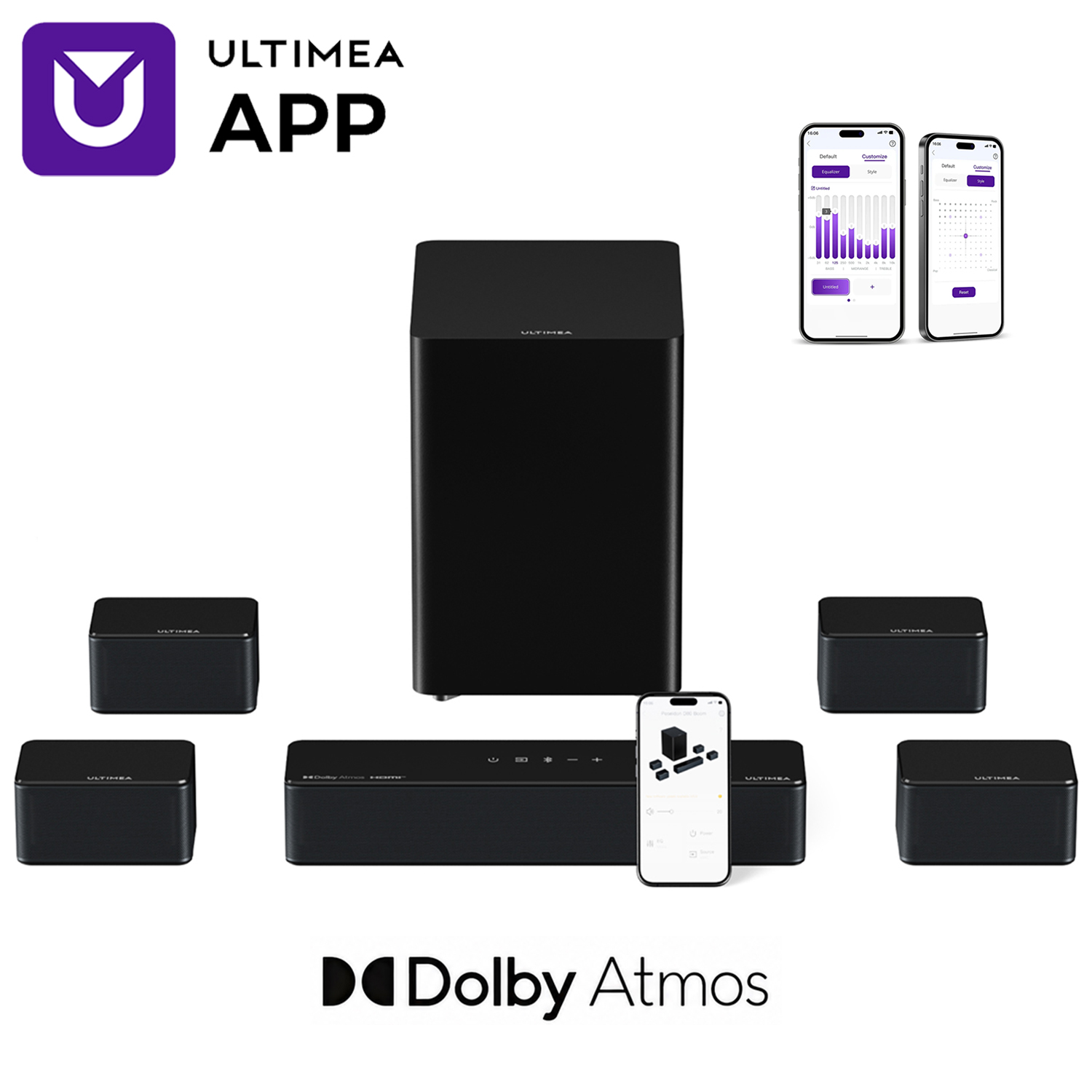 Barra de som surround ULTIMEA  - Home Cinema Dolby Atmos 7.1 avaliação e preço