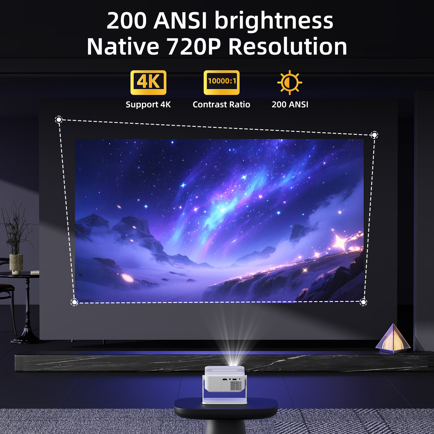Projetor Xnano HA109 4K Androi - Home Cinema Entertainment avaliação e preço